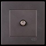 EQONA METALLIC FUME TEKLI UYDU PRIZ(F KONNEKTOR)(MKZ)