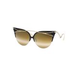 Eque.M Twiggy MBG-M Gold Siyah Cat Eye Kadın Güneş Gözlüğü