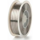 Er 3.5x0.2mm Krom Alüminyum Yassı Rezistans Teli - 2 Ω/m - 10 Metre - Gri