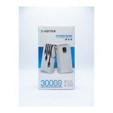 Er Auto Kensa 30000 mAh Power Bank KP-56 Hızlı Şarj Powerbank - 3 Çıkışlı Type-C Micro Lightning Kablolu