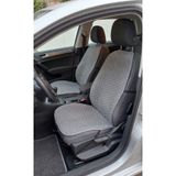 ER-AY OTO TEKSTİL Lüks Kapitone Desenli Antislip Araba Koltuk Koruyucu Üçlü Minder Seti - GRİ (2 Ön ve 1 Arka Set)