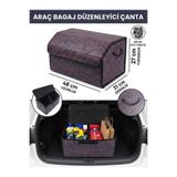ER-AY OTO TEKSTİL SUNİ DERİ ARABA BAGAJ DÜZENLEYİCİ ÇANTA ORGANİZER SUNİ DERİ YÜZEYLİ SU GEÇİRMEZ ARAÇ KUTUSU