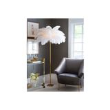 er lighting design Beyaz Deve Kuşu Tüyü Lambader Tüylü Lamba Ve Tüylü Lambader