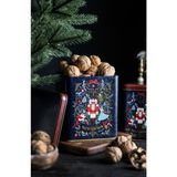 ER024-V1 Tales Nutcracker Desenli Kare Metal Saklama Kabı 12X12 cm