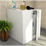 Era Home Çamaşır Makinesi Alt Dolabı Kapaklı Banyo Dolap