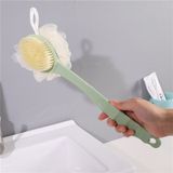 Era Sabun Banyo Duş Vücut Fırçası ve Lifi Çift Taraflı Yumuşak Uzun Saplı Sırt Kese Masaj Fırçası - Yeşil