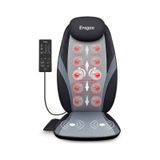 Eragon ERG-782 Ovmalı Isıtmalı Masaj Koltuğu Minderi Masaj Aleti Siyah