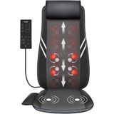 Eragon ERG-783 Ovmalı Isıtmalı Shiatsu Masaj Koltuğu Minderi 8 Nodes ile Derin Doku Masajı Masaj Aleti