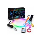 ERAKS CAR ACCESORIES 120 CM İç Ambiyans ve Ayak Altı led Uygulama Kontrollü ve Kumandalı 12v&24v için uyumludur.