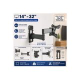 Eranura Tam hareket 10 "-27" düz Panel LED LCD ekran TV duvar montajı aparatı VESA 75x75 100x100mm