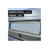 Eras Universal Hummer Tipi Plakalık / 1 Adet /Plastik Üzerine Krom Kaplama Nikelaj