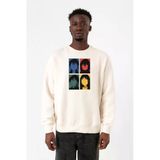 Erased Anime All Main Character Minimal Colorful Art Ekru Erkek 2ip Sweatshirt