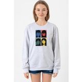 Erased Anime All Main Character Minimal Colorful Art Grimelanj Kadın 2ip Sweatshirt