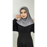 Erasra Class Takmatik Hazır Esarp Hijap Gri