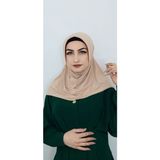 Erasra Class Takmatik Hazır Esarp Hijap Taş Rengi