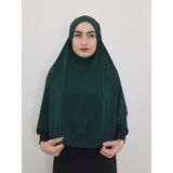 Erasra Class Tek Parca Pratik Büyük Hazır Esarp Hijap Zümrüt Renk Namaz Örtüsü