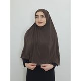 Erasra Class Tek Parca Pratik Büyük Hazır Esarp Kahve Renk Namaz Örtüsü