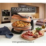 Erato Taşfırınım Doğal Taş Tabanlı Pizza Makinesi - Gold