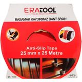Eratool 25 mm 25 Metre Merdiven Kaydırmaz Bant Siyah ERA12257