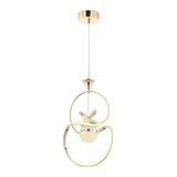 Eray Aydınlatma 1921-1 Gold Kristal Taşlı LED Avize - Sarı