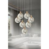 Eray Aydınlatma 8002-6+1 7li Sarkıt Gold LED Avize