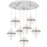 Eray Aydınlatma 8265-6+1 Krom Sarkıt LED Avize - 7