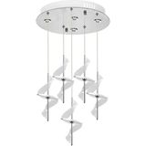 Eray Aydınlatma 8270-4+1 5li Krom Sarkıt LED Avize