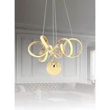 Eray Aydınlatma 9168-1 Gold Kristal Taşlı LED Avize - Sarı
