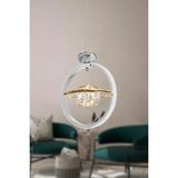 Eray Aydınlatma Sl001 Krom Taşlı Led Avize(Beyaz Işık -Sarı Işık - Gün Işığı)