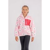 Eray Kids Kız Çocuk Papatya Desenli Polar Ceket (9-10 -11-12Y) - Pembe - 9 Yaş