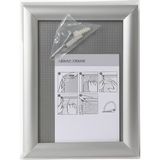 Eray Paper Alüminyum Poster Çerçevesi (Snap Frame) - Vidalı Montaj Setli, Duvar Tipi, Kolay Açılır Sistem - 1 - Alüminyum Gri