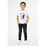 erayalpkids Atatürk Baskılı Tişort Unisex Çocuk Giyim Siyah 8-9 Yaş Beyaz P4516