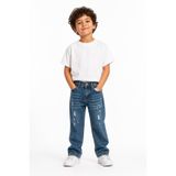 erayalpkids Erkek Çocuk Yıkamalı Yırtık Detaylı Kot Jean Pantolon Günlük Rahat Kombin P4526