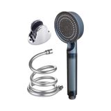Eraycan Yapı Market 5 Fonksiyonlu Filtreli Pvc Hortum Mafsal Duş Başlığı Set Siyah Krom - Siyah