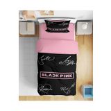 Erays Home Black Pink 3d Dijital Baskılı Tek Kişilik Çarşafsız Genç Kız Nevresim Takımı