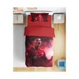 Erays Home Cristiano Ronaldo 3d Dijital Baskılı Tek Kişilik Genç Erkek Çocuk Çarşafsız Nevresim Takımı