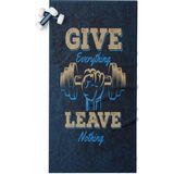 Erays Home Erayshome Dijital Baskılı Spor Fitness Havlusu 50X100 cm %100 Pamuk - 50 x 100 cm - Lacivert