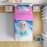 Erays Home Erayshome Frozen Elsa 3D Tek Kişilik Nevresim Takımı - 160 x 220 cm - Pembe