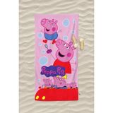 Erays Home Erayshome Peppa Pig Desenli Baskılı Plaj Havlusu - Pembe - 70 x 140 cm