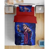 Erays Home Messi 3D Çarşafsız Tek Kişilik Nevresim Takımı - 160 x 220 cm - Bordo