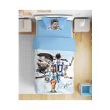 Erays Home Messi 3d Dijital Baskılı Tek Kişilik Genç Erkek Çocuk Nevresim Takımı