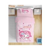 Erays Home My Melody Kuromi 3d Dijital Baskılı Tek Kişilik Kız Çocuk Nevresim Takımı