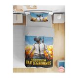 Erays Home Pubg Desenli 3D Dijital Baskılı Tek Kişilik Genç Erkek Çocuk Nevresim Takımı Çocuk Odası