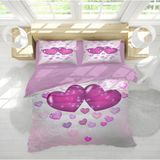 Erays Home Sevgililer Günü Çift Kişilik Nevresim Takımı - 200 x 220 cm - Pembe