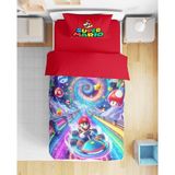 Erays Home Super Mario 3D Dijital Baskılı Tek Kişilik Nevresim Takımı - Renkli - 160 x 220 cm