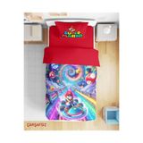 Erays Home Super Mario Dijital 3D Baskılı Tek Kişilik Çarşafsız Erkek Çocuk Nevresim Takımı