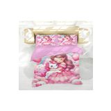 Erays Home Unicorn 3D Dijital Baskılı Çift Kişilik Nevresim Takımı Kız Çocuk Çift Kişilik Nevresim Takımı Set