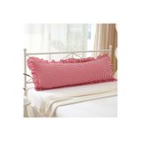 Erba kreasyon Hamile Yastık Kılıfı Pötikare Fırfır Decor Uzun Yastık Kılıfı 50x135cm Hamile Yastığı