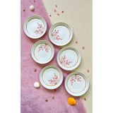 Erbaşlar Sakura Çiceği 6 Lı Çay Tabağı