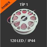 Erbay 220V 120 Ledli Şerit LED Amber Işık